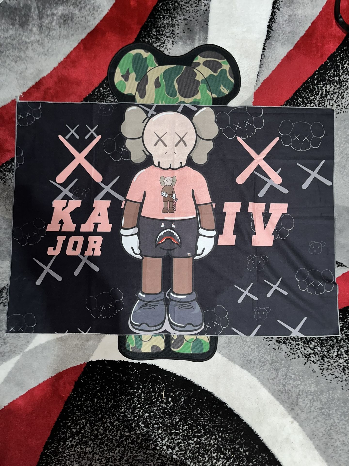 KAWS x BAPE Tapestry