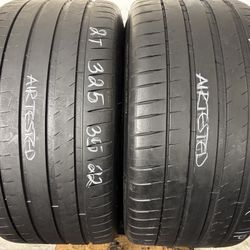 2 Tires 325 35 22 Michelin Pilot Sport 4s High Tread