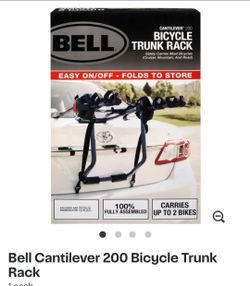Brand new Bike trunk rack, never opened