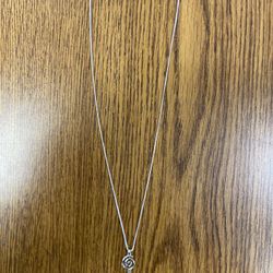 Sterling Silver Tahitian Pearl Necklace