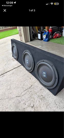 3 12s with ground shaker box