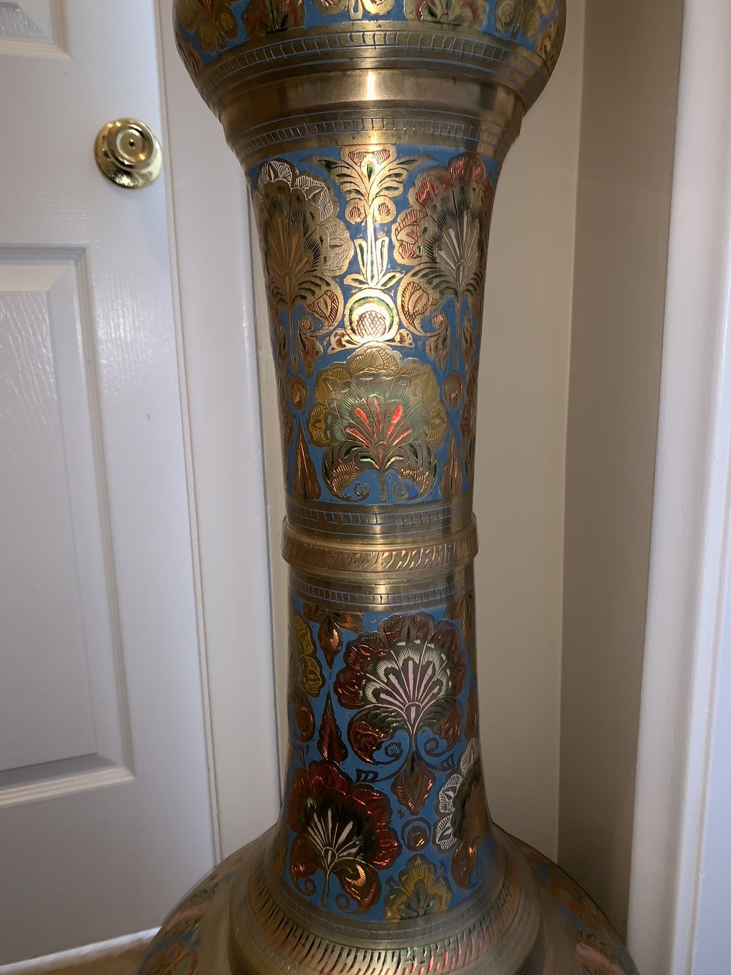Real brass antique vase