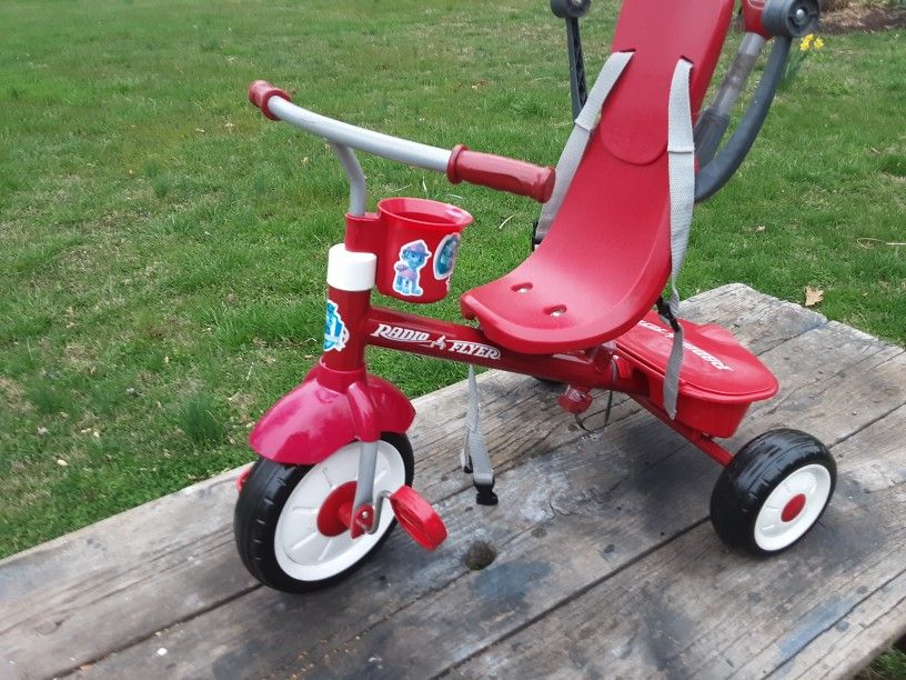 RADIO FLYER.... Step By Step Childs Growth To Be Independent On A Tricycle 4in 1