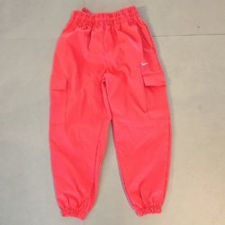 Nike Girls' Sportswear Cargo Jogger Pants In Pink Size S