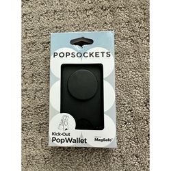 BRAND NEW PopSockets Kick-Out PopWallet for MagSafe – Black