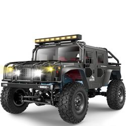 Remote Control Car, 4WD RC Cars with 2.4 GHz, RC Climbing Truck, IPX4 Waterproof Off-Road Vehicle with Two Rechargeable Batteries, for Kids Teens Adul