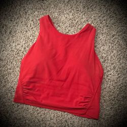 Athleta Red Vest/Sports Bra/Tank - Small