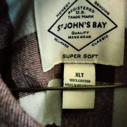 Men's flannel shirt size xl