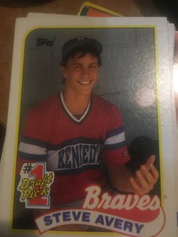 Baseball cards SteveAvery Braves