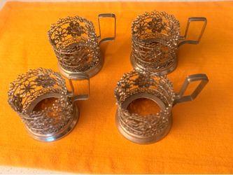 Filigree Soviet Tea Glass Holder 1950s