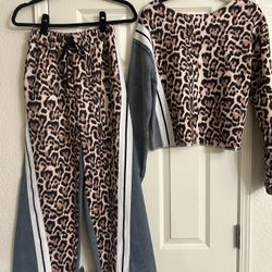 Womens Leopard And Jean Outfit