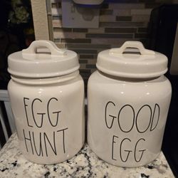 Rae Dunn Egg Hunt Good Egg Canister