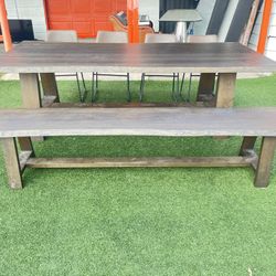 Dining Table With Chairs And Bench