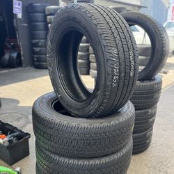 265/60r18 Goodyear Used Tires All 4 Installed And Balanced Included Llantas Usadas Instaladas Y Balanceadas 