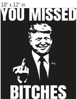 Trump Screen Printed Transfers