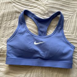 Nike Dri-FIT Swoosh Sports Bra Women’s XS Blue Racerback Padded Training