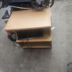Small Rolling TV Stand $25