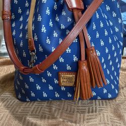 Dooney & Bourke LA Dodgers Bucket Pull String Bag