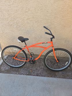 Orange Beach Cruiser Bicycle
