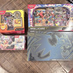 Pokemon Cards Prismatic, Pokémon Day Pikachu Collection (30th Anniversary), Pokémon Mega Evolution Charizard X ex Ultra-Premium Collection