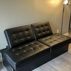 Leather couch