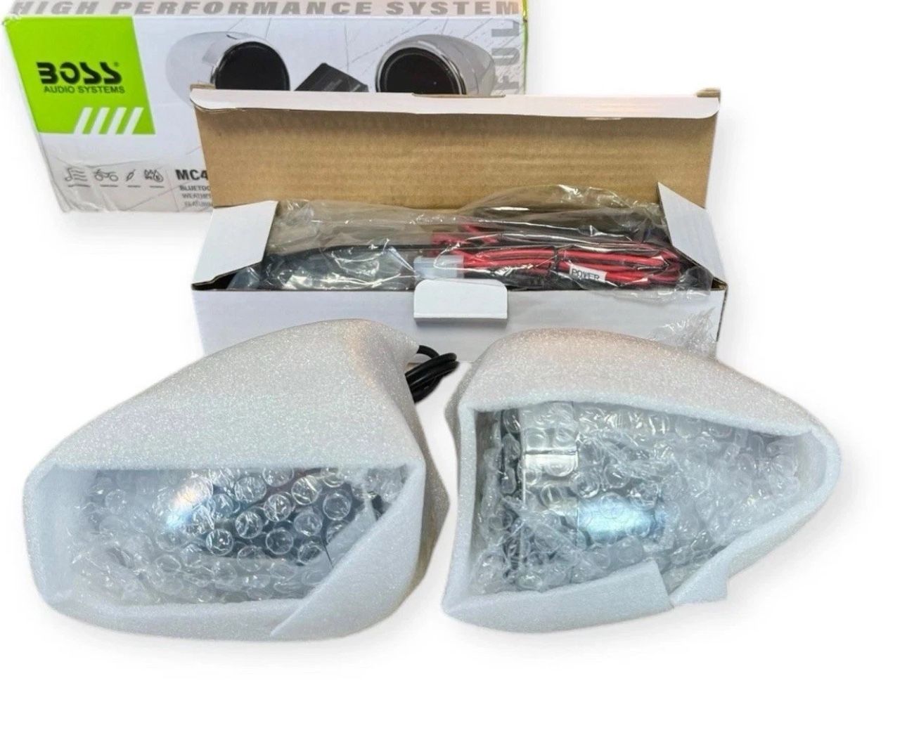 BOSS Audio Systems MC420B 3 Inch Motorcycle Speakers and Amplifier Sound System