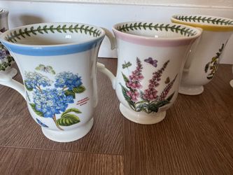 Portmeirion Botanic Garden Terrace mugs- set of 5