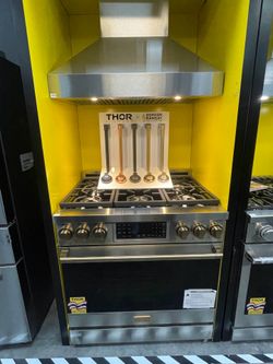Thor 36” Gordon Ramsay Gas Range & 36” Hood Bundle  - 2pc