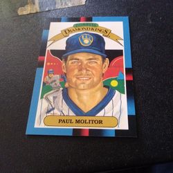1988 Diamond Kings Paul Molitor Baseball Card