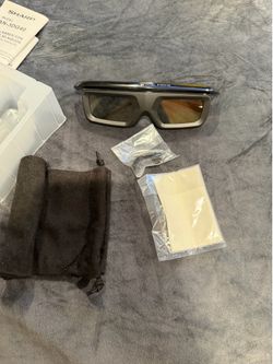 Sharp AN-3DG40 3D Glasses Black NWOT