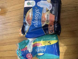 Various feminine products/feminine hygiene
