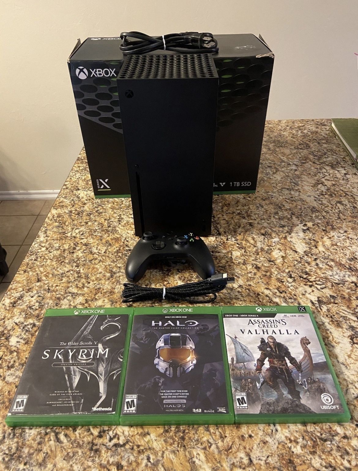 Series X 1TB SSD Home Console - Black - w/ Controller & games