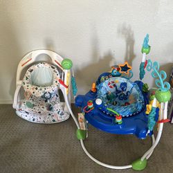 Baby Activity Center Bouncer And Sit Up Chair 