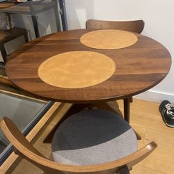 Glantex 3-piece Dining Table & Chairs