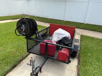 DEAL - 4.7gpm Pressure Washer, Trailer, and equipment
