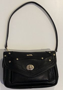 Coach Pebbled Leather Rivets Rhyder Crossbody Bag