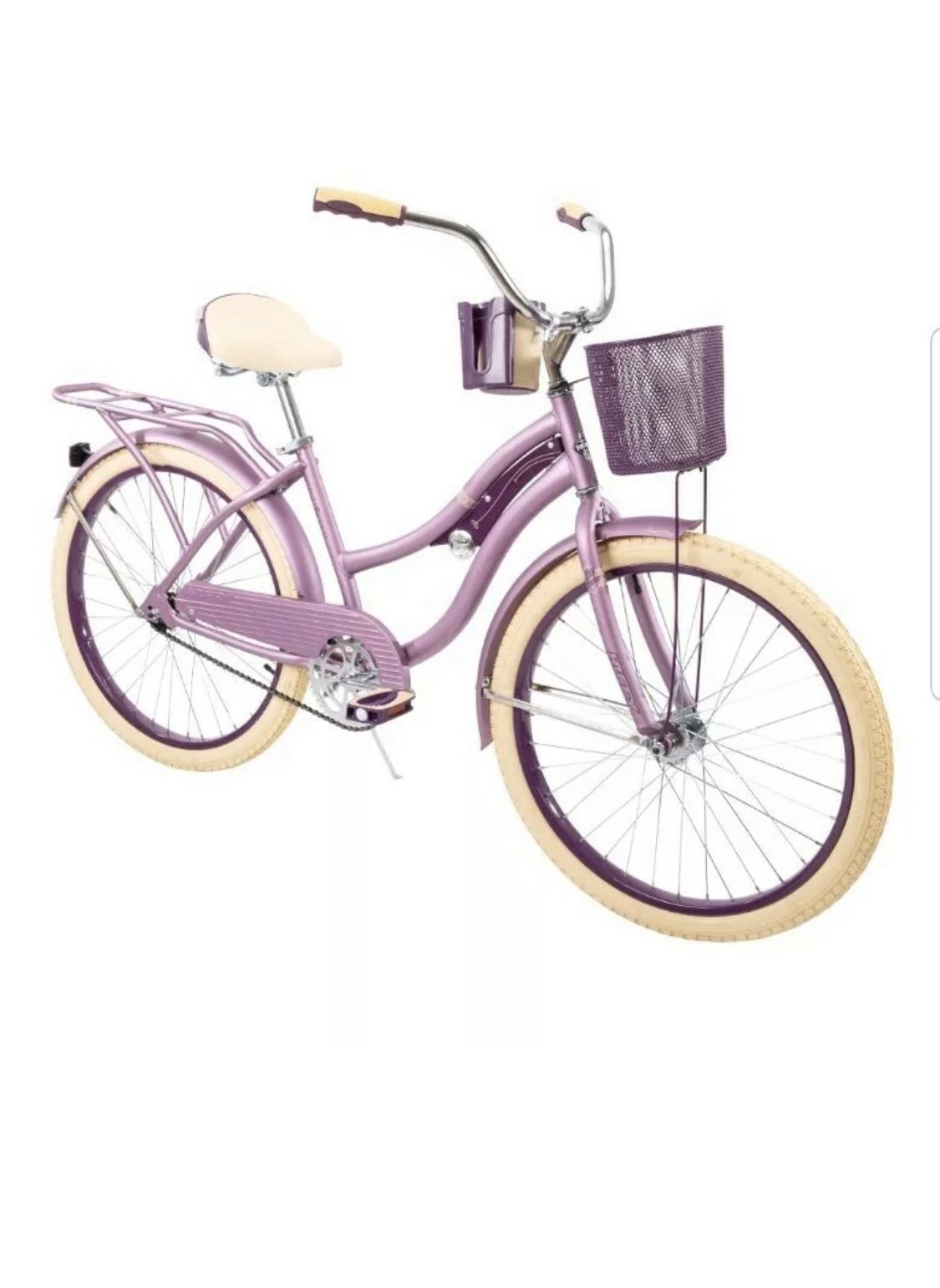 HUFFY 24” NEL LUSSO CRUISER BIKE PURPLE WITH BASKET BRAND NEW IN BOX