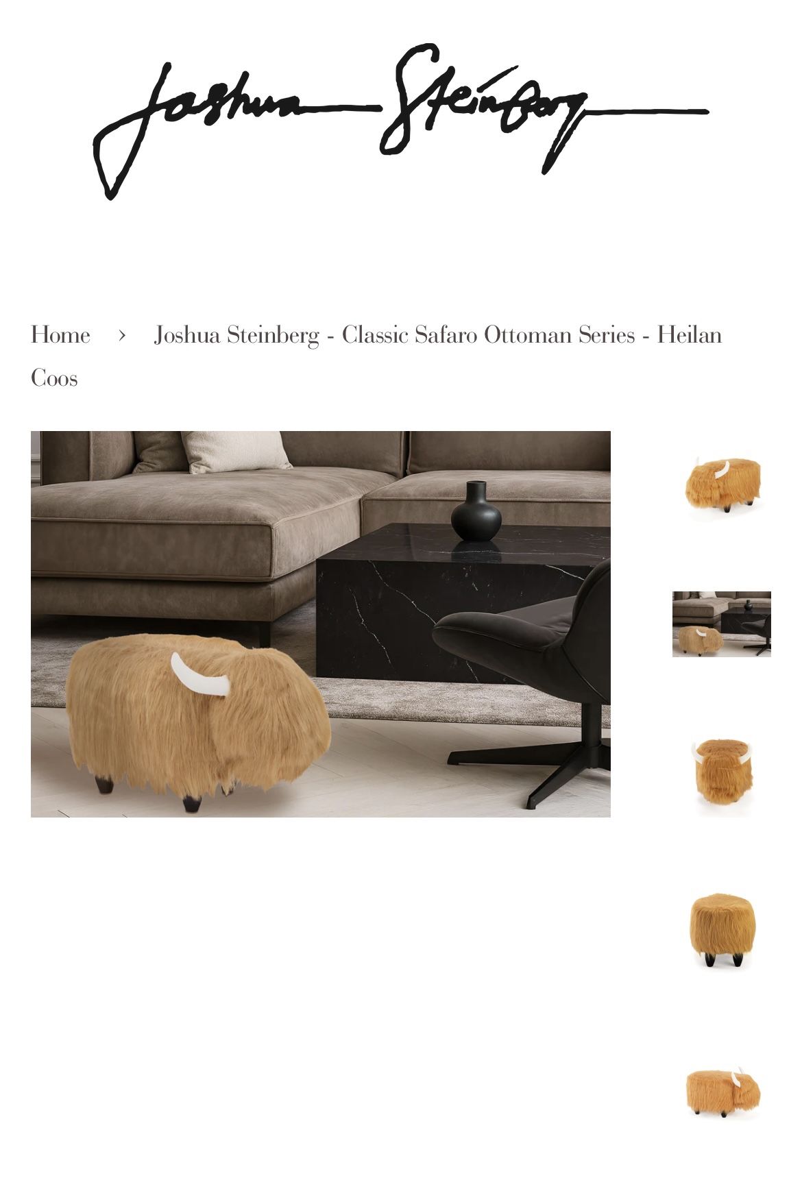 ✨ Joshua Steinberg Ottoman – New in Box! ✨