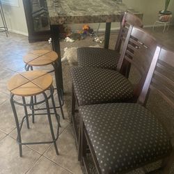 Chairs, Table and Stools