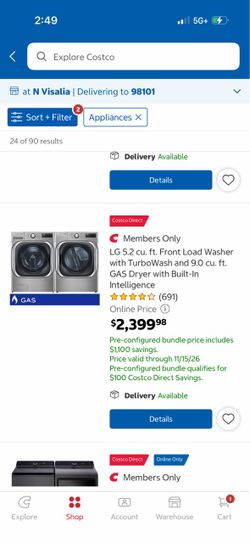 LG washer and dryer set