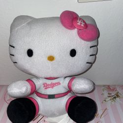 hello kitty pink LA Dodgers Plushy  