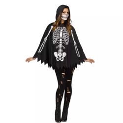 Adult Skeleton Poncho, MAKEUP KIT