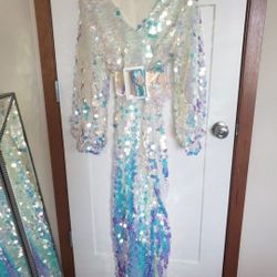 NEW sequin Holographic Dress
