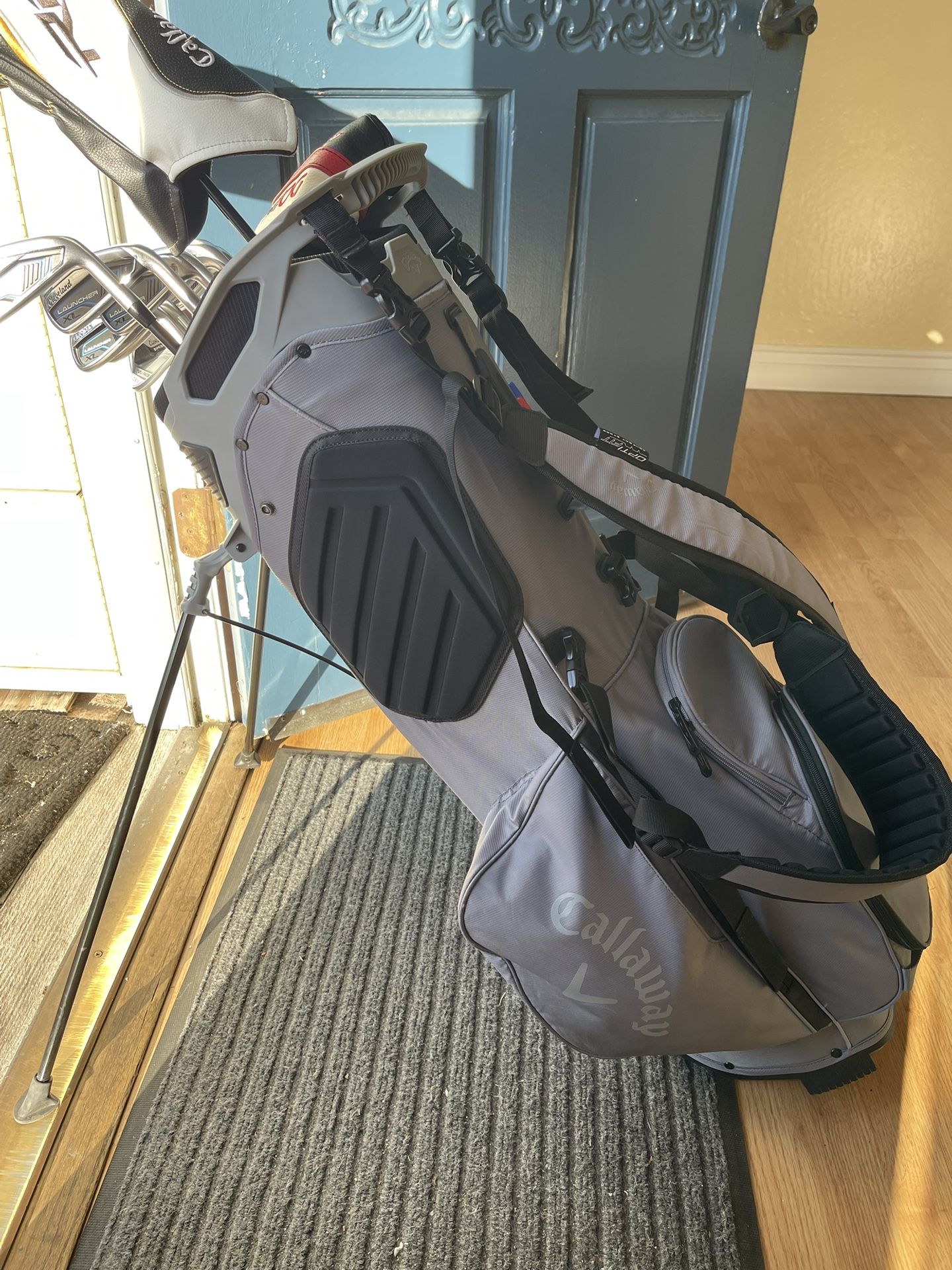 Callaway Golf 2022 Fairway Plus Stand Bag, Double Strap, Charcoal Color