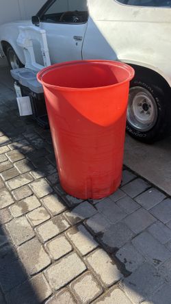 55-Gallon Heavy-Duty Red Plastic Drum – $20 (Multi-Use Workhorse!)