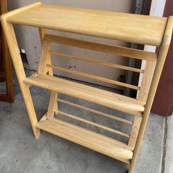 Medium Shoe Organizer Shelf - Solid Wood - Perfect Condition