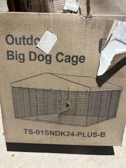 Large dog kennel