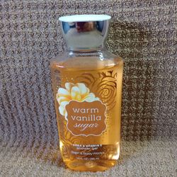BATH & BODY WORKS Warm Vanilla Sugar Shower Gel Full Size 10 oz.