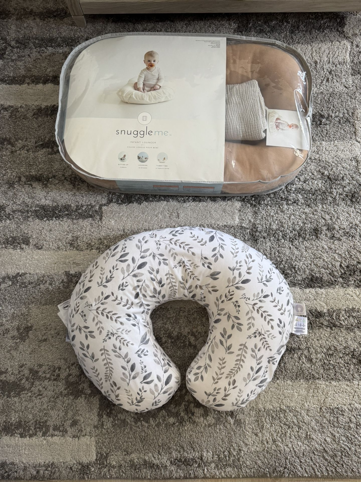 Snuggle Me & Boppy Nursing Pillow