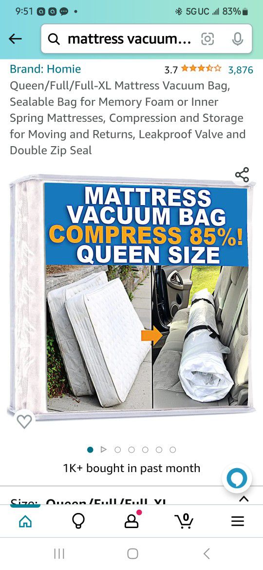 Mattress Vacuum Bag for Sale in Las Vegas, NV - OfferUp